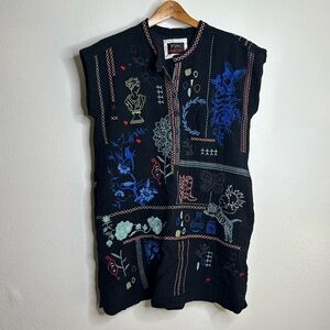 Johnny Was Biya Nahamad Embrodiered Tunic Dress Size XS